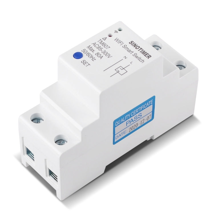 SINOTIMER TM607 Intelligent Wifi Timer Mobile App Home Rail Remote Control Time Switch 80A 85-300V - Other Tester Tool by SINOTIMER | Online Shopping UK | buy2fix
