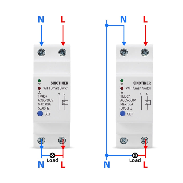 SINOTIMER TM607 Intelligent Wifi Timer Mobile App Home Rail Remote Control Time Switch 80A 85-300V - Other Tester Tool by SINOTIMER | Online Shopping UK | buy2fix