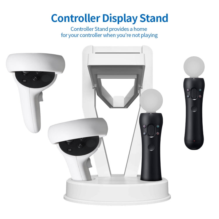 JYS-OC002 VR Bracket Desktop Storage Rack For Oculus Quest 2(White) - VR Accessories by buy2fix | Online Shopping UK | buy2fix