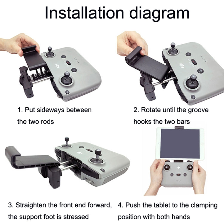 RC Tablet Extension Bracket For DJI Mavic 3 / Air 2 / Air 2S / Mini 2, Style: Large+Micro Line - Holder Series by buy2fix | Online Shopping UK | buy2fix