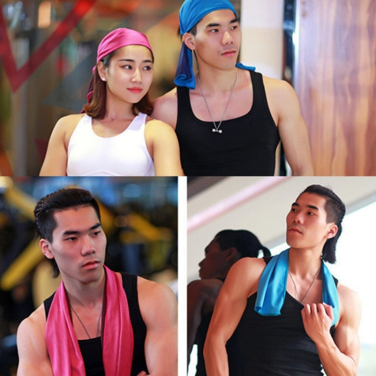 30x90cm Summer Fitness Cold Sports Towel To Cool Down Ice Cold Towel(Purple) by buy2fix