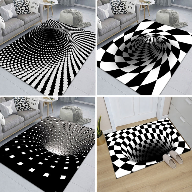 3D Geometric Stereo Trap Vision Living Room Bedroom Carpet, Size: 60x90cm(Rectangular Visual H) - Mats by buy2fix | Online Shopping UK | buy2fix