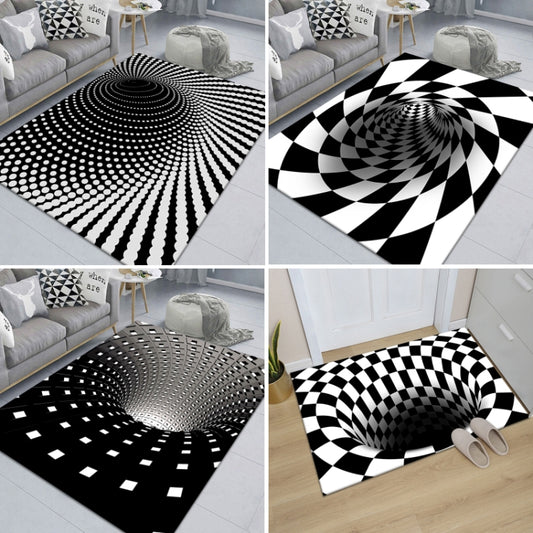 3D Geometric Stereo Trap Vision Living Room Bedroom Carpet, Size: 60x90cm(Rectangular Visual H) - Mats by buy2fix | Online Shopping UK | buy2fix