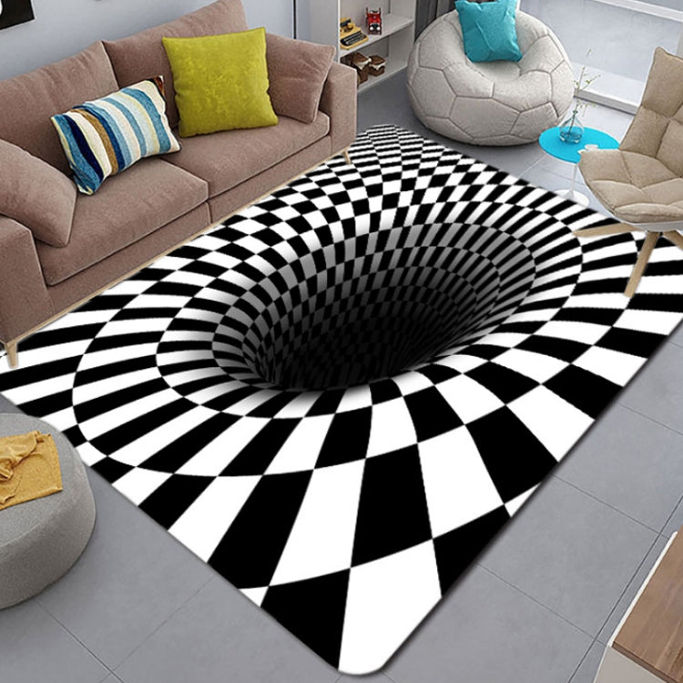 3D Geometric Stereo Trap Vision Living Room Bedroom Carpet, Size: 60x90cm(Rectangular Visual H) - Mats by buy2fix | Online Shopping UK | buy2fix