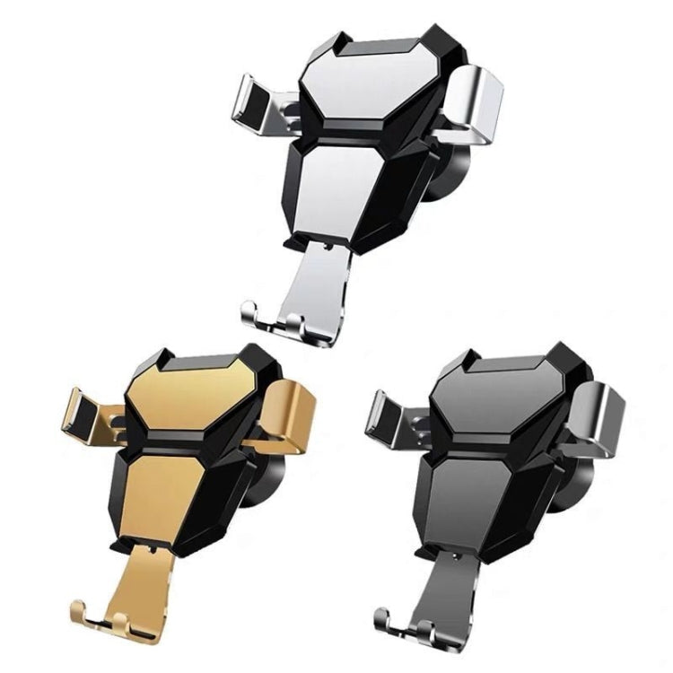 Universal Metal Gravity Car Phone Holder(Gold) - Universal Car Holders by buy2fix | Online Shopping UK | buy2fix