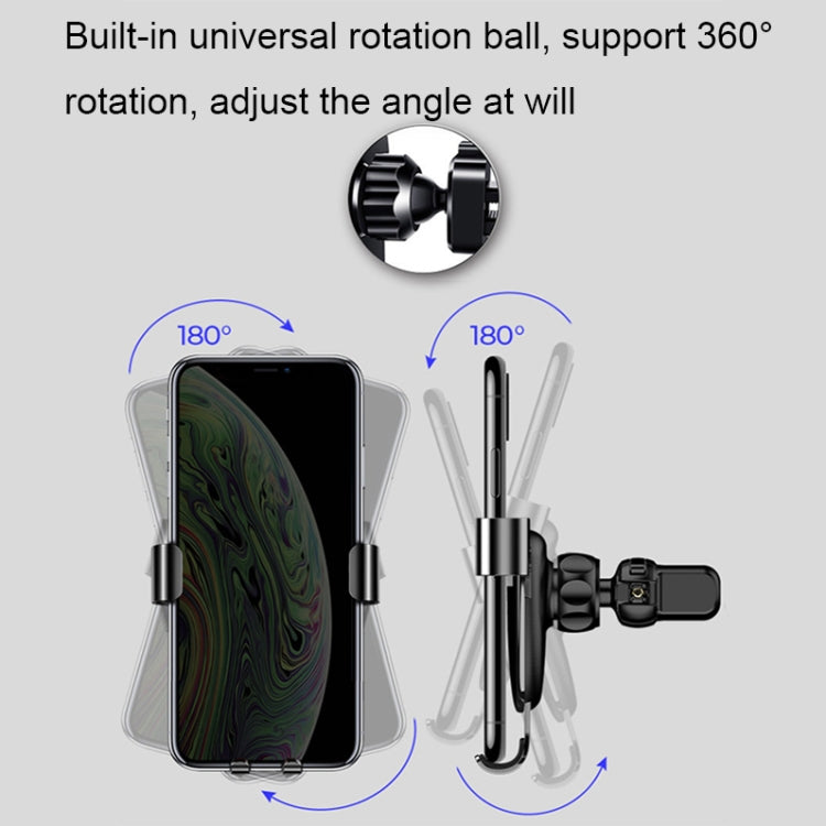 Universal Metal Gravity Car Phone Holder(Gold) - Universal Car Holders by buy2fix | Online Shopping UK | buy2fix