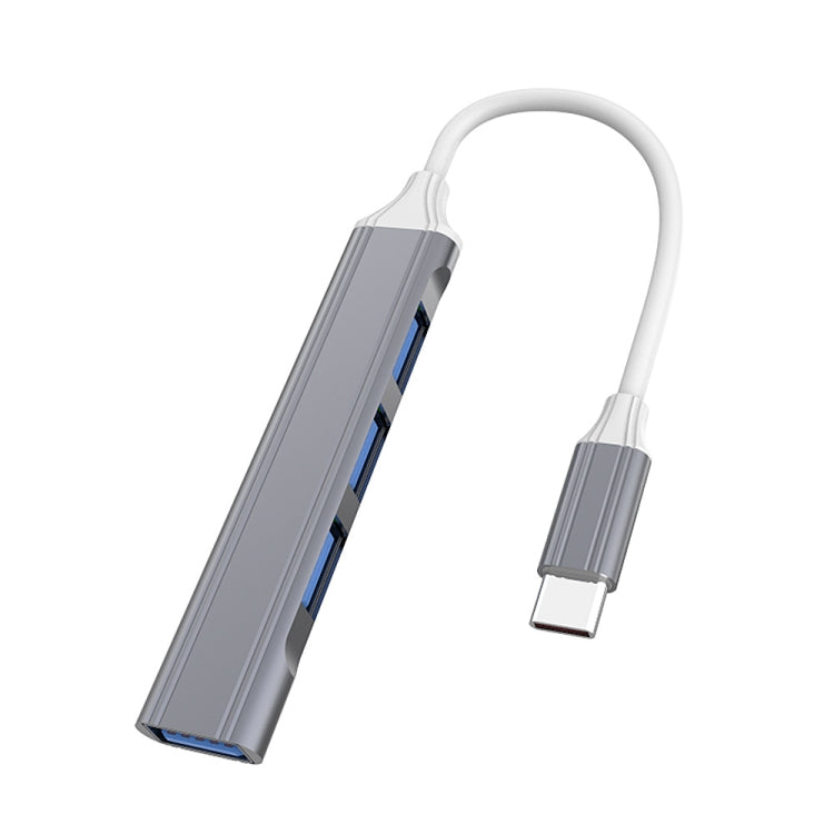 4 in 1 Mini Multifunctional Expanded Docking, Spec: Type-C/USB-C 3.0 (Gray) - USB 3.0 HUB by buy2fix | Online Shopping UK | buy2fix