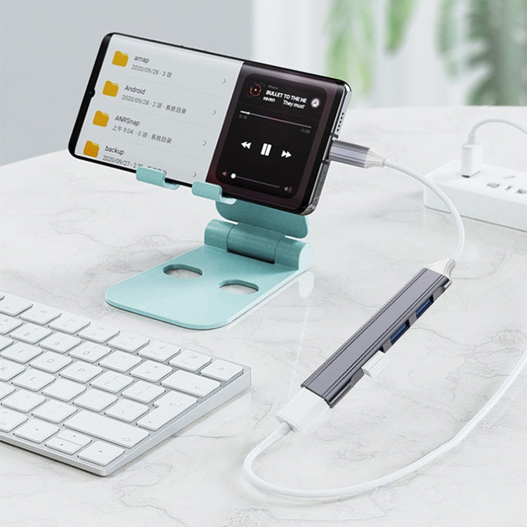 4 in 1 Mini Multifunctional Expanded Docking, Spec: Type-C/USB-C 3.0 (Gray) - USB 3.0 HUB by buy2fix | Online Shopping UK | buy2fix