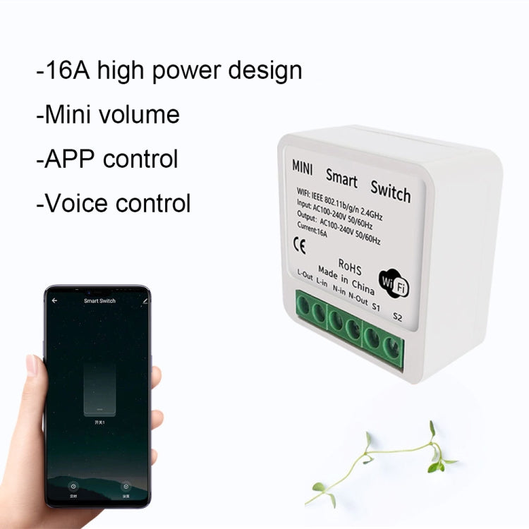 003 WiFi App Remote Voice Control Smart Switch(WiFi+Bluetooth Dual-mode 16A) - Smart Switch by buy2fix | Online Shopping UK | buy2fix