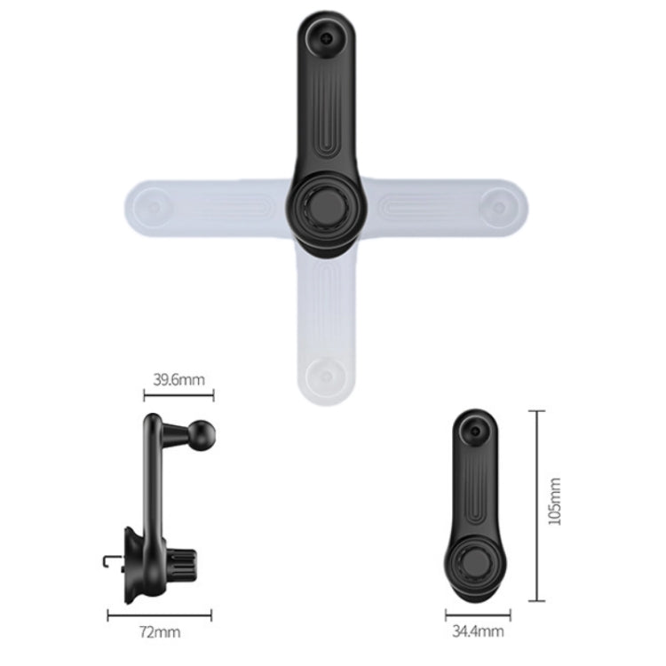 5 PCS Car Hook Mobile Phone Holder Clip Wireless Charging Base Accessories, Size: 17mm Ball Head - Universal Car Holders by buy2fix | Online Shopping UK | buy2fix