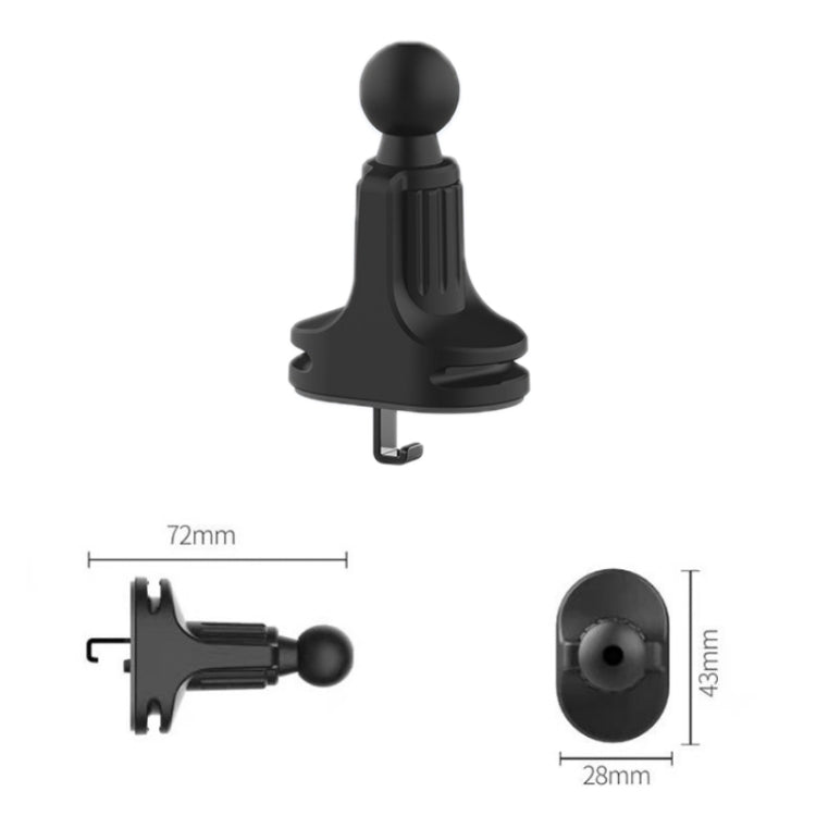 6 PCS Car Air Outlet Mobile Phone Bracket Base Can Clip Data Cable, Size: 17mm Ball Head - Universal Car Holders by buy2fix | Online Shopping UK | buy2fix