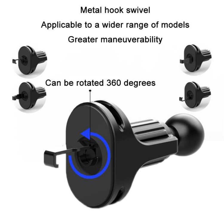 6 PCS Car Air Outlet Mobile Phone Bracket Base Can Clip Data Cable, Size: 13mm Ball Head - Universal Car Holders by buy2fix | Online Shopping UK | buy2fix