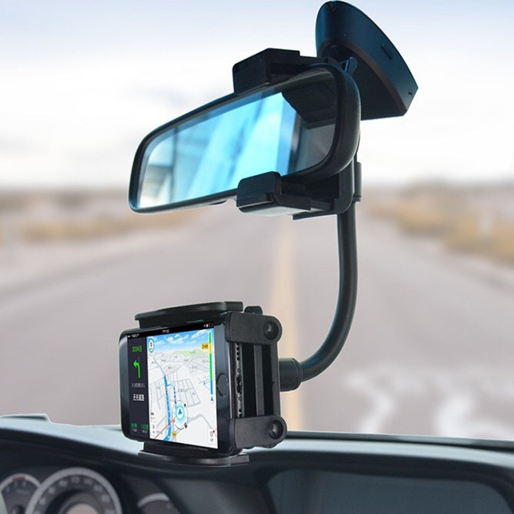 Car Rearview Mirror Hose Bracket Mobile Phone Clip Universal Navigation Bracket - Universal Car Holders by buy2fix | Online Shopping UK | buy2fix