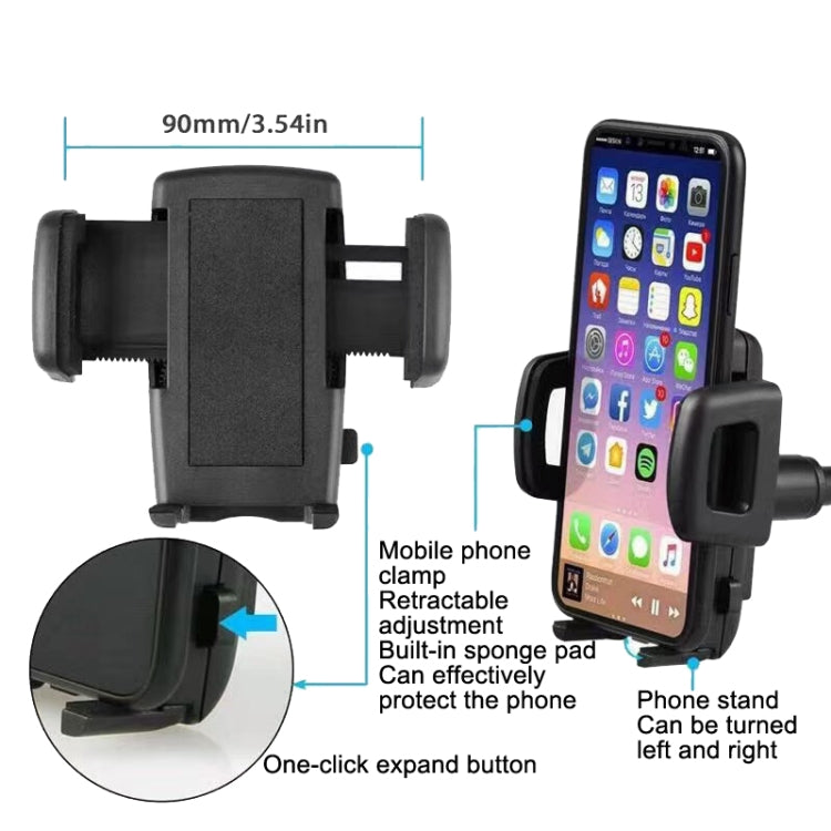 Car Rearview Mirror Hose Bracket Mobile Phone Clip Universal Navigation Bracket - Universal Car Holders by buy2fix | Online Shopping UK | buy2fix