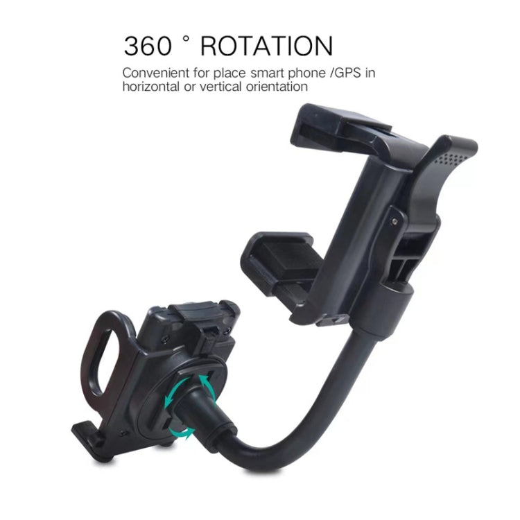 Car Rearview Mirror Hose Bracket Mobile Phone Clip Universal Navigation Bracket - Universal Car Holders by buy2fix | Online Shopping UK | buy2fix
