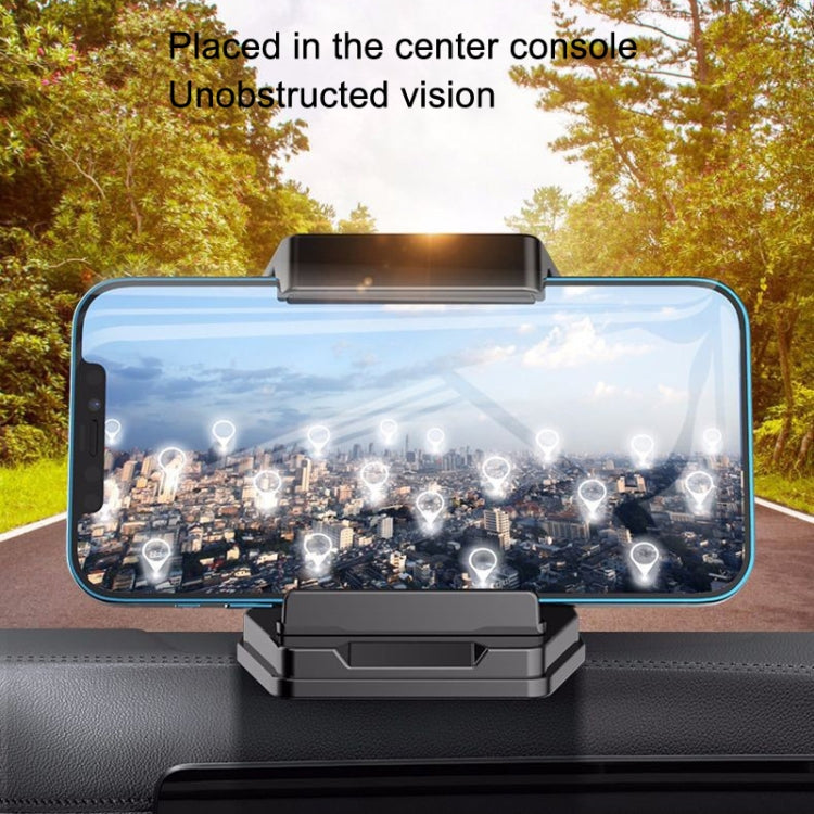 Mobile Phone Tablet Car Holder Suction Cup Instrument Fixed Bracket, Color: Black Carbon Fiber by buy2fix