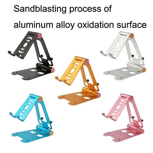 XY-02 Folding Live Aluminum Alloy Desktop Tablet Computer Mobile Phone Bracket(Silver) by buy2fix