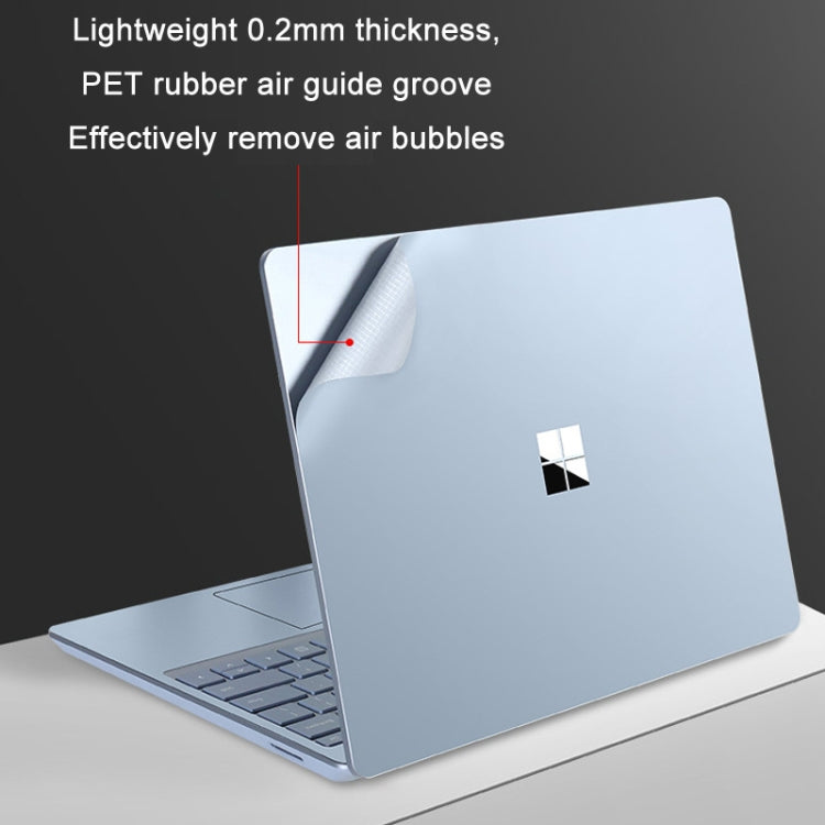 JRC 4 in 1 Top Cover Film + Full Support Film + Bottom Cover Film + Touch Film for Surface Laptop Go 12.4(Dark Space Grey) by JRC