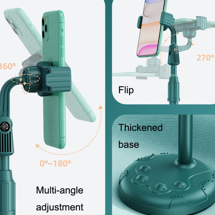 2 PCS Mobile Phone Live Bracket Computer Desktop Online Class Telescopic Overhead Frame(Dark Green) - Stand by buy2fix | Online Shopping UK | buy2fix