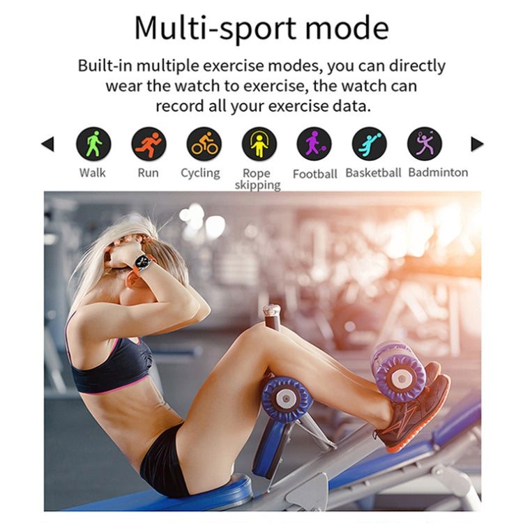 LOANIY CF80 1.08 Inch Heart Rate Monitoring Smart Bluetooth Watch, Color: Silver Steel - Smart Watches by LOANIY | Online Shopping UK | buy2fix