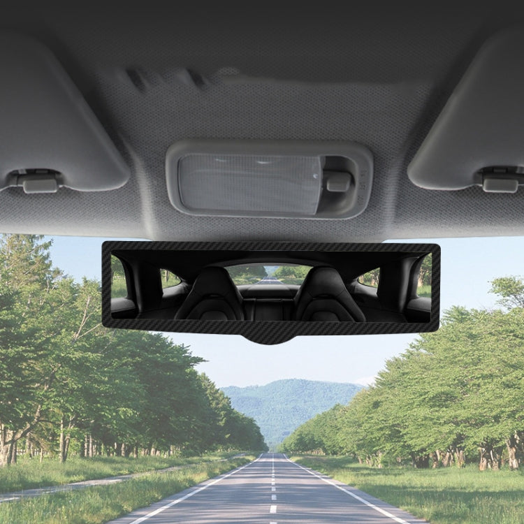 CZC-255 Carbon Fiber Indoor Rearview Mirror Modified Suction Cup Endoscope Auxiliary Mirror(White Mirror) - Interior Mirrors by buy2fix | Online Shopping UK | buy2fix