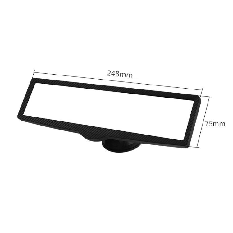 CZC-255 Carbon Fiber Indoor Rearview Mirror Modified Suction Cup Endoscope Auxiliary Mirror(White Mirror) - Interior Mirrors by buy2fix | Online Shopping UK | buy2fix