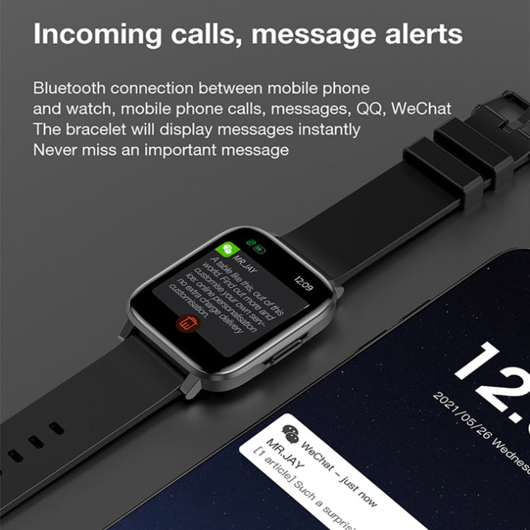 LOANIY F60 1.7 Inch Body Temperature Detection Smart Watch(Red) by LOANIY