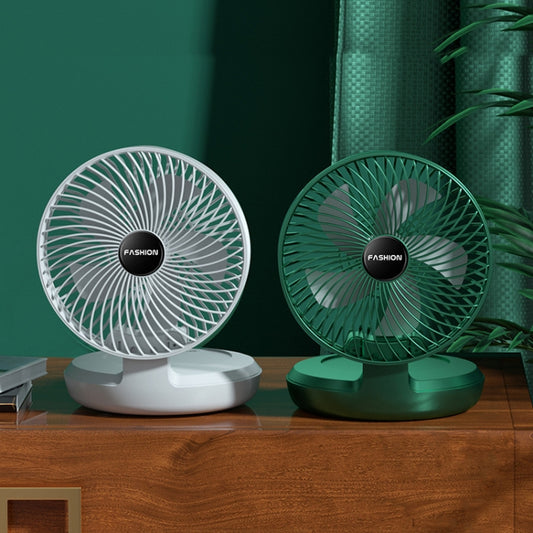 Folding Office Desktop Household Portable Small Fan, Size: 8 inch(Green USB Direct Plug) by buy2fix