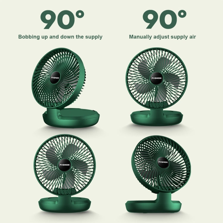 Folding Office Desktop Household Portable Small Fan, Size: 8 inch(White USB Direct Plug) - Electric Fans by buy2fix | Online Shopping UK | buy2fix