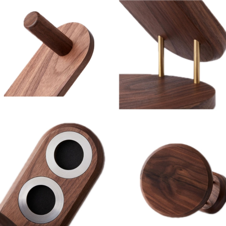 Solid Wood Hair Dryer Storage Bracket For Dyson(Black Walnut) - For Dyson Accessories by buy2fix | Online Shopping UK | buy2fix