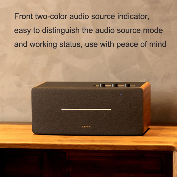 Edifier D12 Wireless Bluetooth Speaker Car Subwoofer Stereo(Wood Grain) by Edifier