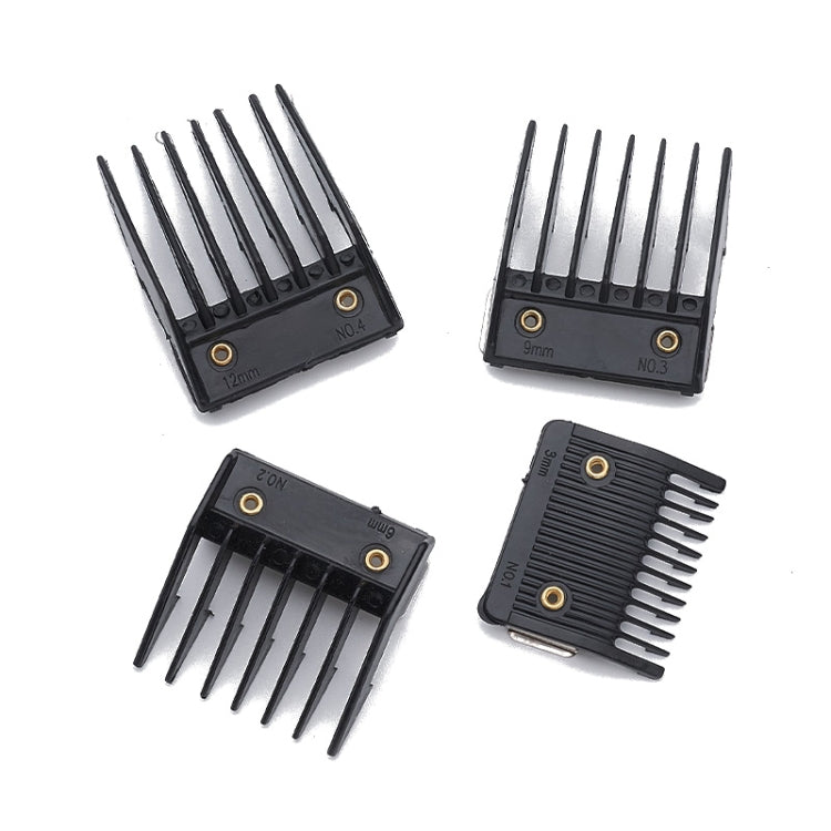 4 In 1 Hair Clipper Limit Comb Barber Tool Accessories(Black) - Haircutting Scissors Parts by buy2fix | Online Shopping UK | buy2fix