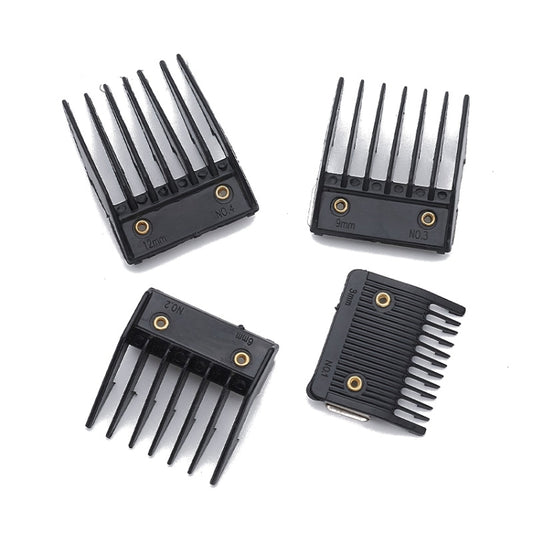 4 In 1 Hair Clipper Limit Comb Barber Tool Accessories(Black) by buy2fix