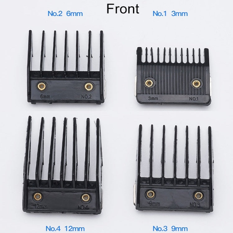 4 In 1 Hair Clipper Limit Comb Barber Tool Accessories(Black) - Haircutting Scissors Parts by buy2fix | Online Shopping UK | buy2fix