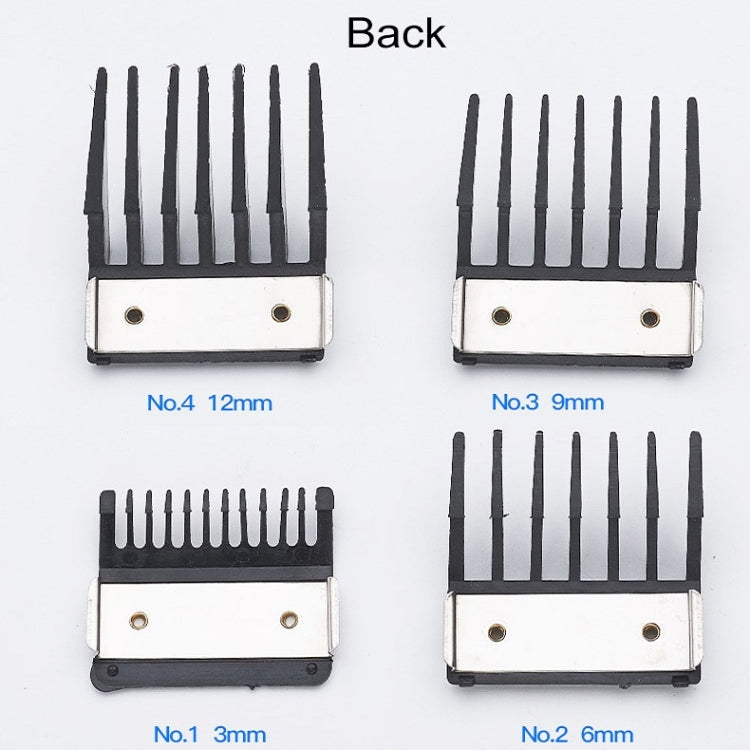 4 In 1 Hair Clipper Limit Comb Barber Tool Accessories(Black) - Haircutting Scissors Parts by buy2fix | Online Shopping UK | buy2fix