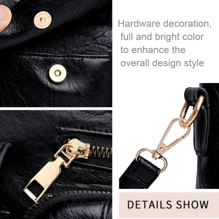 Large-capacity Messenger Bag Handbag Multi-pocket Shoulder Bag Middle-aged Mother Bag(Yellow) - Handbags by buy2fix | Online Shopping UK | buy2fix