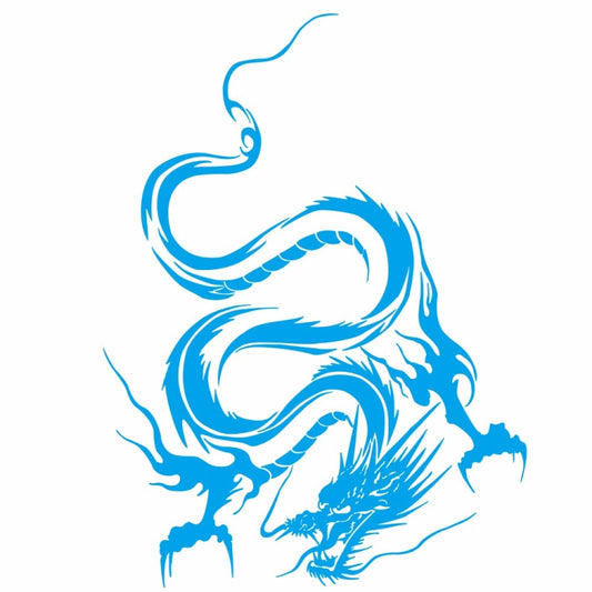 D-131 Dragon Totem Dragon Car Cover Sticker Modified Roof Scratch Sticker(Blue) by buy2fix