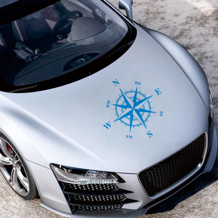 D-336 Car Compass Graphic Sticker Hood Car Body Universal Sticker(White) - Decorative Sticker by buy2fix | Online Shopping UK | buy2fix