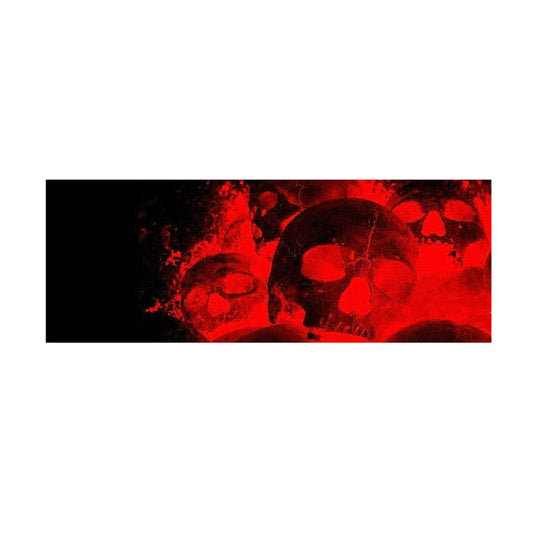 D-954 Flame Skeleton Rear Window Pattern Sticker Truck SUV Behind Wind Glass Stickers(Red) by buy2fix