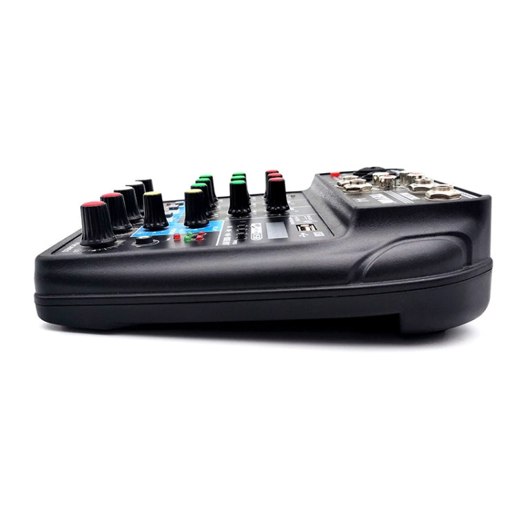 TEYUN A4 4-way Small Microphone Digital Mixer Live Recording Effector(EU Plug) - Live Sound Effects Processors by TEYUN | Online Shopping UK | buy2fix