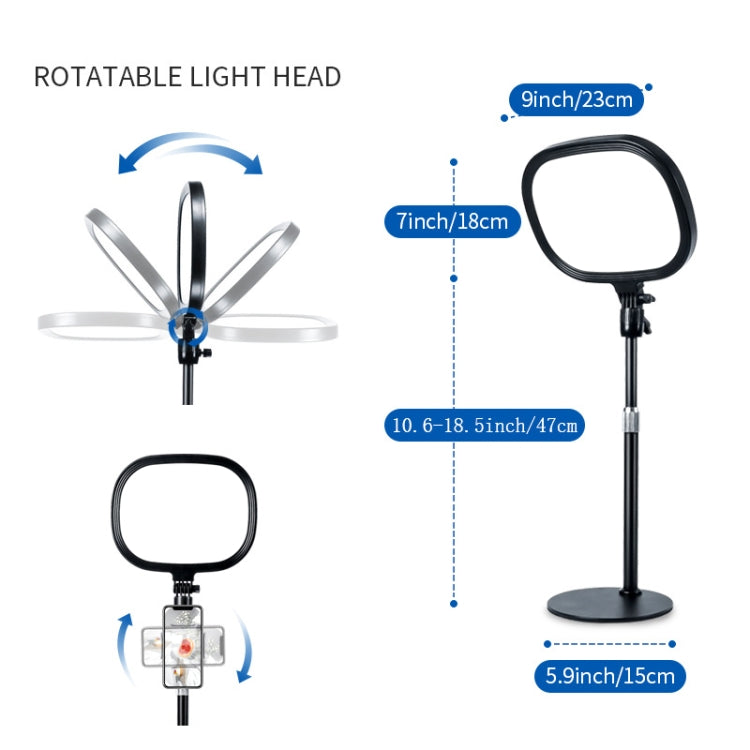 S20 LED Ring Live Fill Light Selfie Photography Full Screen Beauty Light, Style: Single Light + Stand - Ring Light by buy2fix | Online Shopping UK | buy2fix