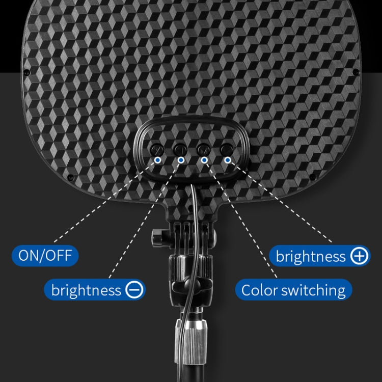 S20 LED Ring Live Fill Light Selfie Photography Full Screen Beauty Light, Style: Single Light + Stand - Ring Light by buy2fix | Online Shopping UK | buy2fix