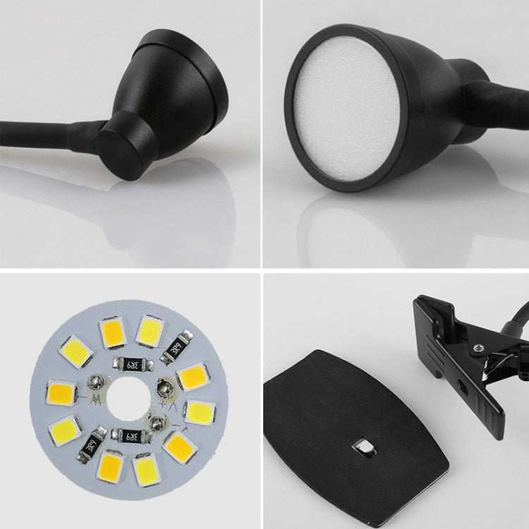 668A001 USB 360 Degree Bend Hose Desk Lamp, Spec: Black Two-speed Dimming - by buy2fix | Online Shopping UK | buy2fix