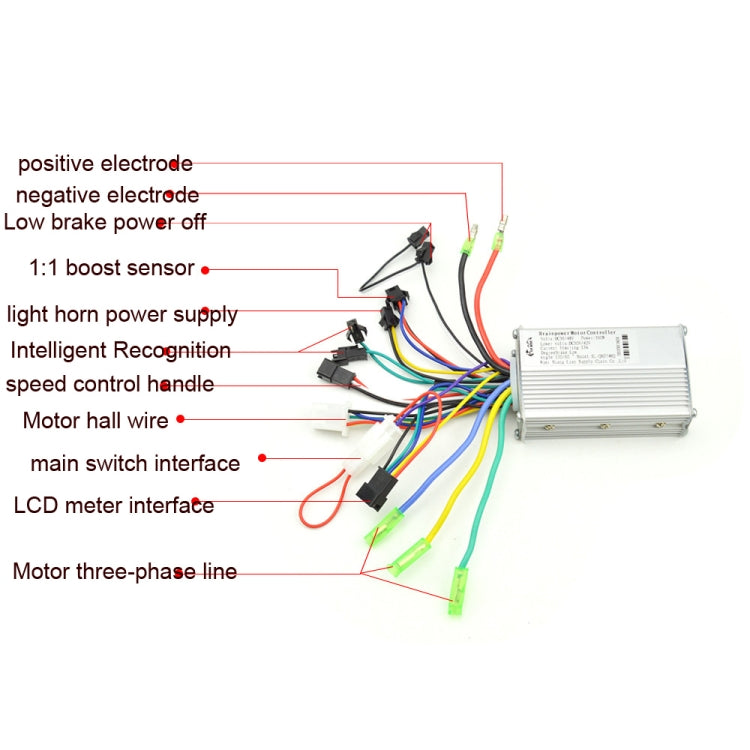 866 250W 350W Universal Electric Bicycle Scooter Controller Can Be Equipped With Speedmeters - Accessories & Parts by buy2fix | Online Shopping UK | buy2fix