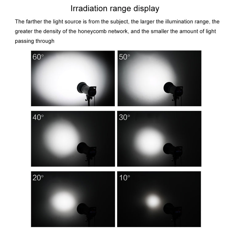 GODOX SN1002 Honeycomb Mesh Reflector Light Effect Accessory For 17cm Standard Cover, Density: 30° - by GODOX | Online Shopping UK | buy2fix