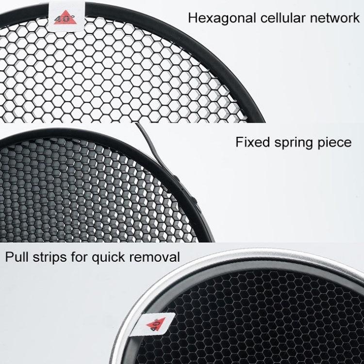 GODOX SN1002 Honeycomb Mesh Reflector Light Effect Accessory For 17cm Standard Cover, Density: 60° - by GODOX | Online Shopping UK | buy2fix