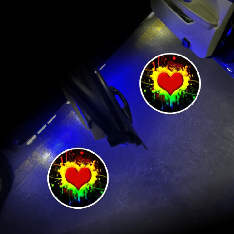LED Infrared Induction Car Door Welcome Light Night Projection Ambient Light, Specification: XXXX4 (Colorful)(1 Pair/Box) - Atmosphere lights by buy2fix | Online Shopping UK | buy2fix