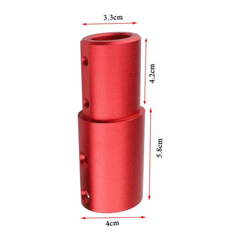 Aluminum Extension Pipe Extender Pole For Xiaomi M365/M365Pro Pro2 1S(Red) - Accessories & Parts by buy2fix | Online Shopping UK | buy2fix