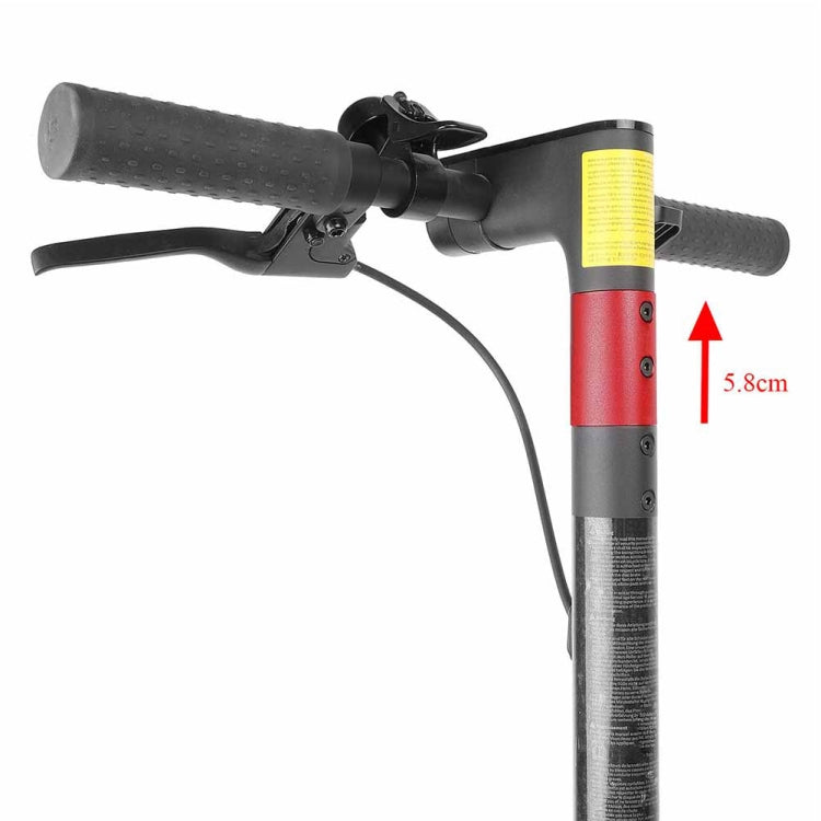Aluminum Extension Pipe Extender Pole For Xiaomi M365/M365Pro Pro2 1S(Red) - Accessories & Parts by buy2fix | Online Shopping UK | buy2fix