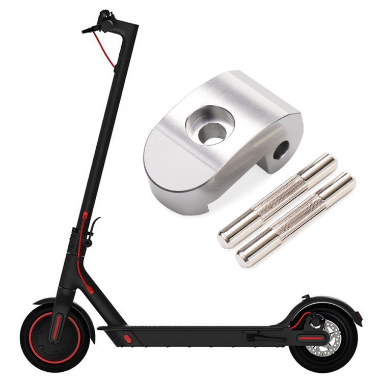 High-density Alloy Steel Electric Scooter Folding Hook for Xiaomi M365 / Pro,Style: Silver+2 Dowel - Accessories & Parts by buy2fix | Online Shopping UK | buy2fix